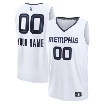 Memphis Grizzlies Fanatics Fast Break Custom Jersey - Association Edition - White