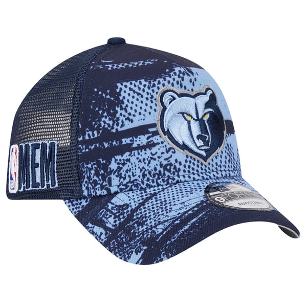 Memphis Grizzlies Blue Camouflage Adjustable, Snapback, Unisex Hat. Memphis Grizzlies Basketball New Era Hat Blue Camo | eBay main image 2