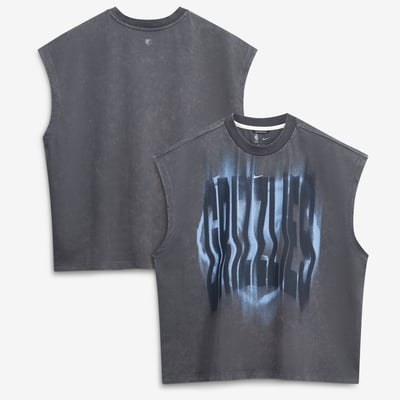 Memphis Grizzlies Nike 2026 Standard Issue Pre-Game Sleeveless Top - Charcoal