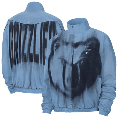 Memphis Grizzlies Nike 2026/27 Standard Issue On-Court Game Theater Loud Full-Zip Jacket - Light Blue