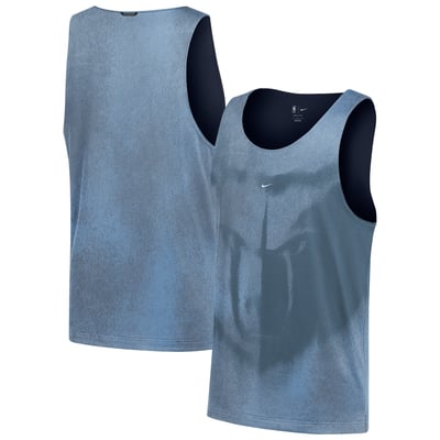 Memphis Grizzlies Nike 2026 Standard Issue Practice Icon Mesh Reversible Jersey - Light Blue/Navy