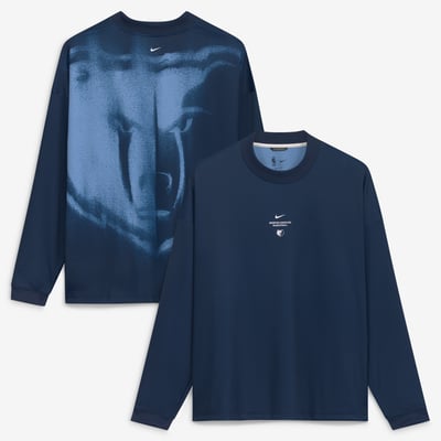Memphis Grizzlies Nike 2026 Standard Issue Pre-Game Performance Long Sleeve T-Shirt - Navy