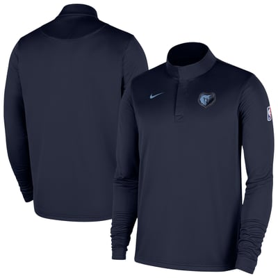 Memphis Grizzlies Nike Authentic Coaches Quarter-Zip Dri-FIT Top - Navy