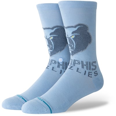  Memphis Grizzlies Stance Posterize Crew Socks - Light Blue