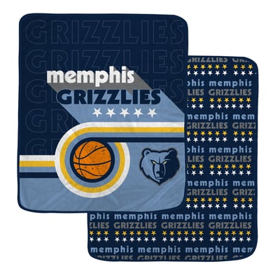 Memphis Grizzlies Pegasus Retro Baller Double-Sided 60" x 70" Ultra Cozy Blanket