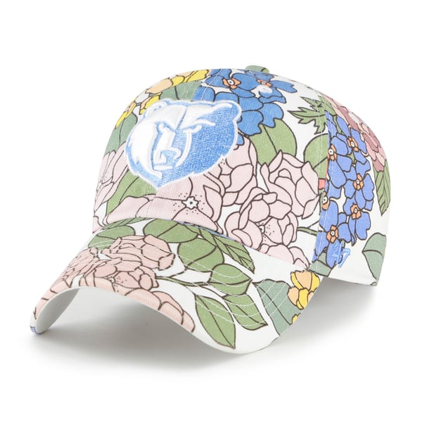 Memphis Grizzlies NBA New Era 9Fifty Snapback Hat Cap Floral Bee‎ New Era Memphis Grizzlies NBA Floral Brim 59Fifty Fitted Sz  main image 2