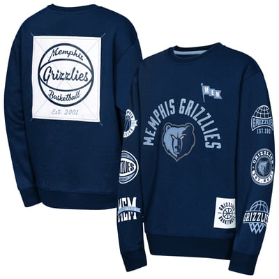 Memphis Grizzlies Outerstuff Youth Decorated Honor Sweatshirt - Navy