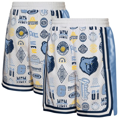 Memphis Grizzlies Outerstuff Youth Ball Hog Dazzle Basketball Short - White
