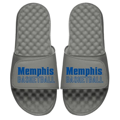 Memphis Tigers ISlide Basketball Graphic Slide Sandals - Gray