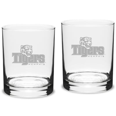 Memphis Tigers 14oz. 2-Piece Classic Double Old-Fashioned Glass Set
