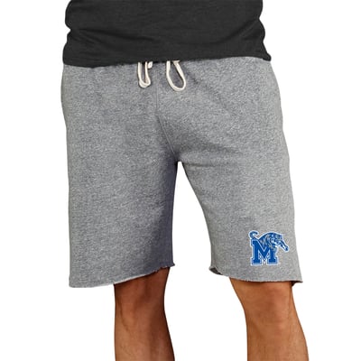 Memphis Tigers Concepts Sport Mainstream Terry Shorts - Gray
