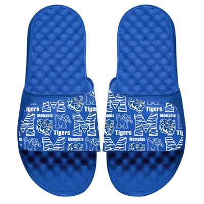 Memphis Tigers ISlide Unisex Youth Collage Graphic Slide Sandals - Royal