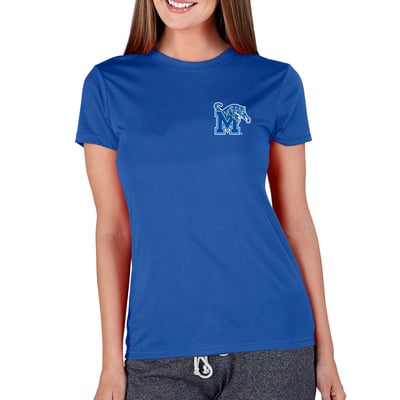  Memphis Tigers Concepts Sport Women's Marathon Knit Top - Royal