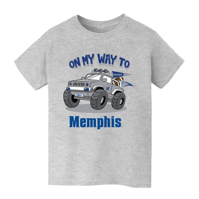 Memphis Tigers Vive La Fete Youth On My Way T-Shirt - Gray