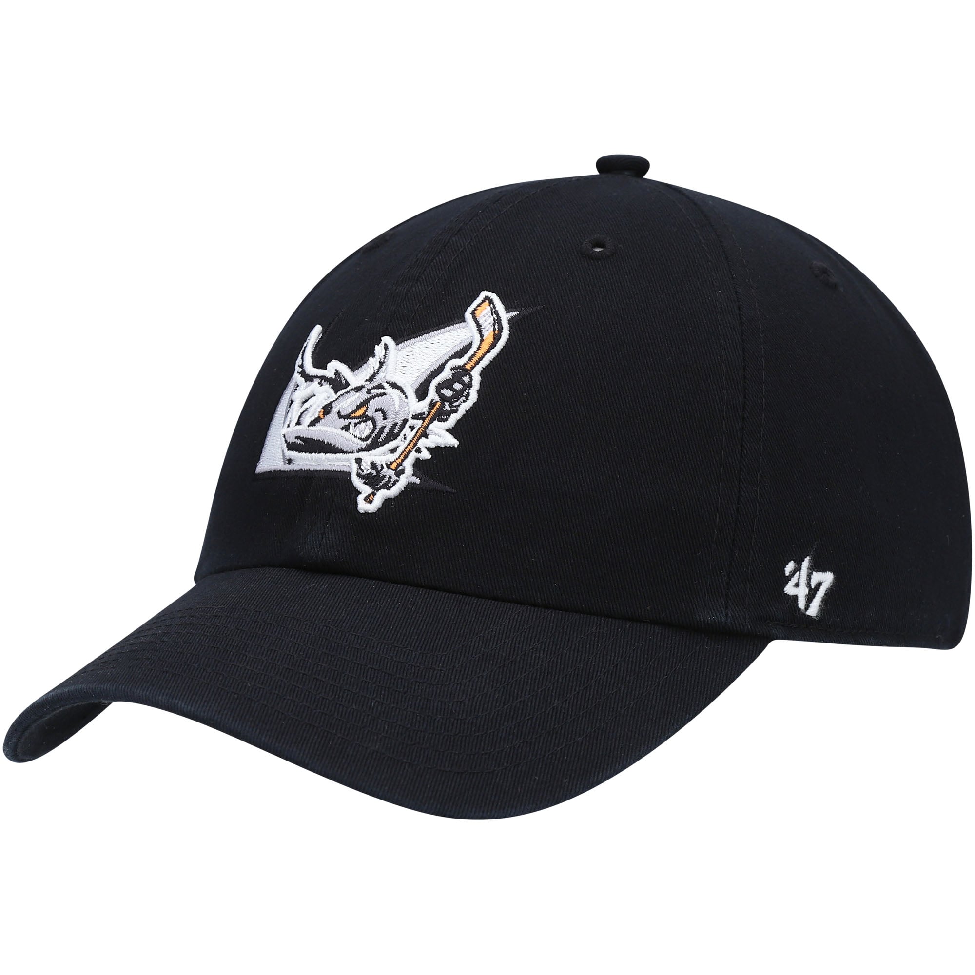 Men's San Jose Barracuda '47 Black Clean-Up Adjustable Hat