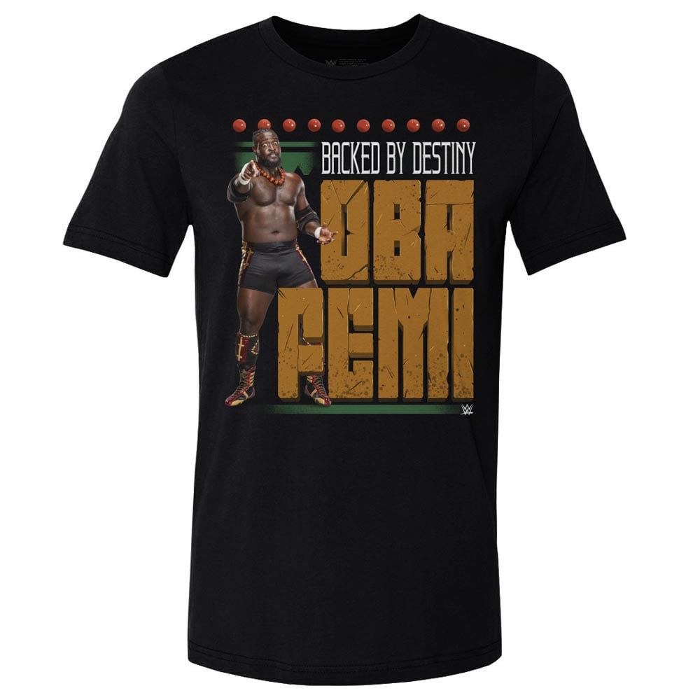 500 Level Oba Femi Black Backed By Destiny T-Shirt
