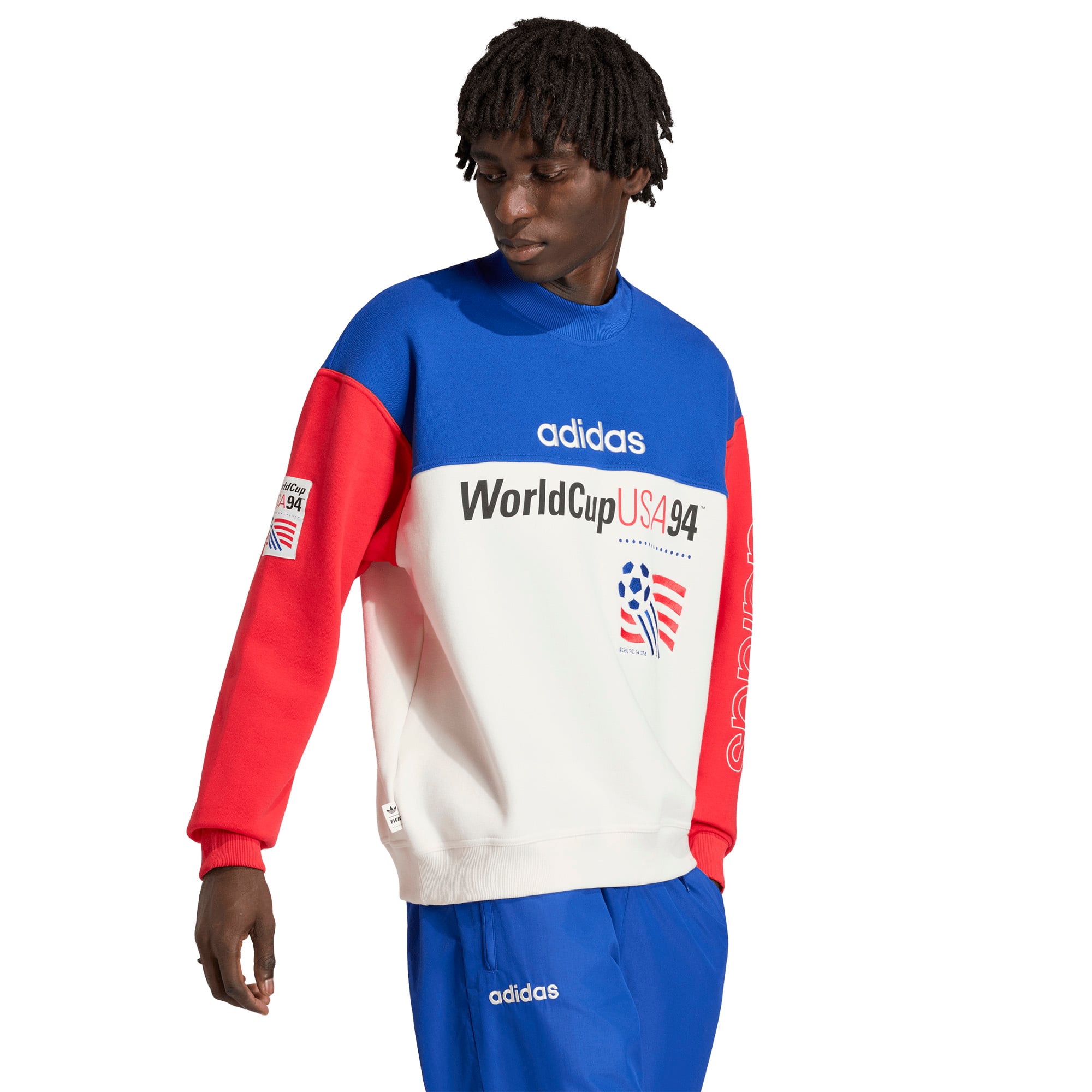 USMNT adidas 1994 World Cup Graphic Sweatshirt - Royal/White