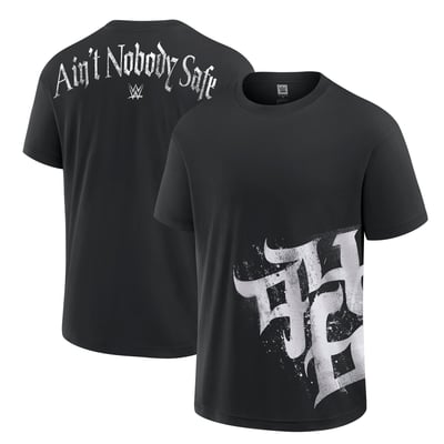 946 WWE Ain't Nobody Safe Oversized T-Shirt - Black