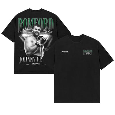 Johnny Fisher Zuffa Boxing Romford Bull T-Shirt - Black
