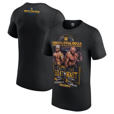 WrestlePalooza 2025 John Cena vs. Brock Lesnar T-Shirt - Black