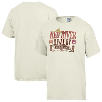 ComfortWash 2026 Red River Rivalry Boots T-Shirt - Cream