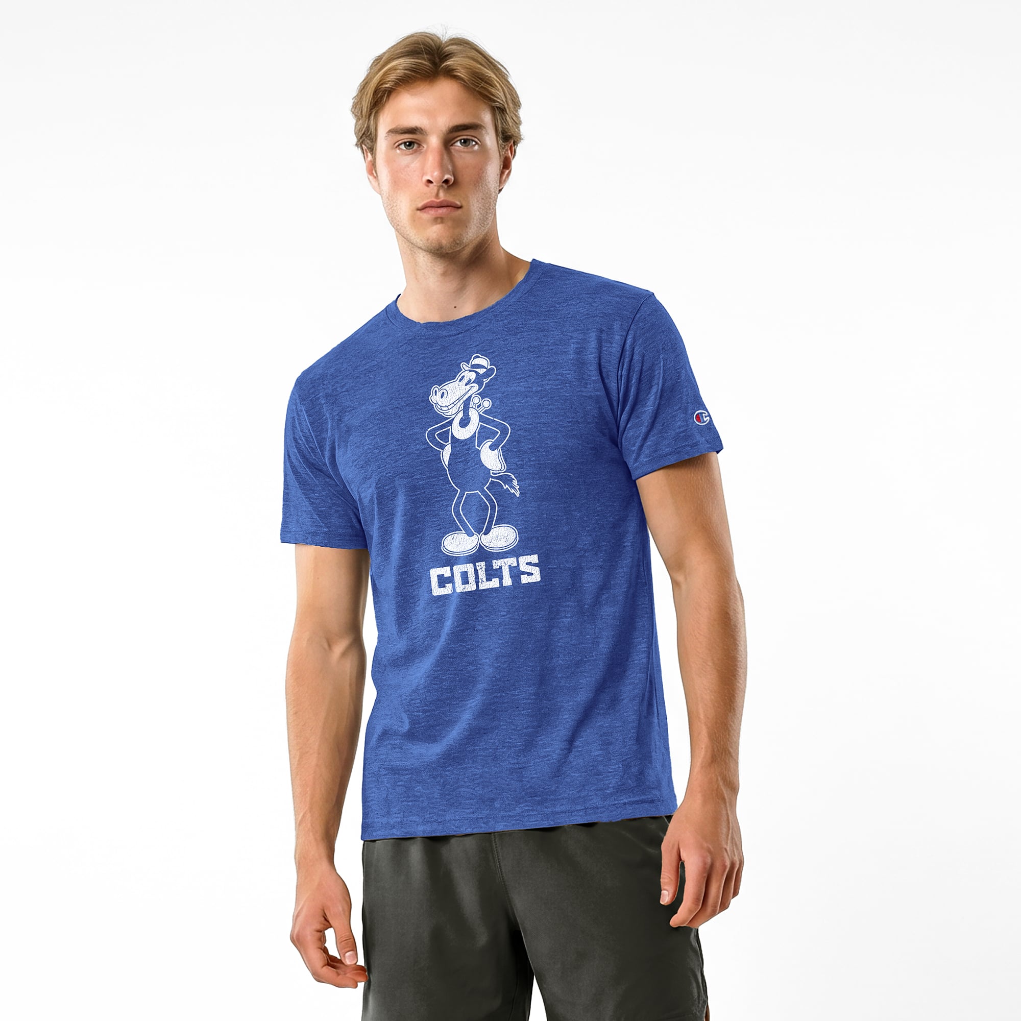 Disney x Champion Indianapolis Colts Royal Horace Horsecollar Tri-Blend ...