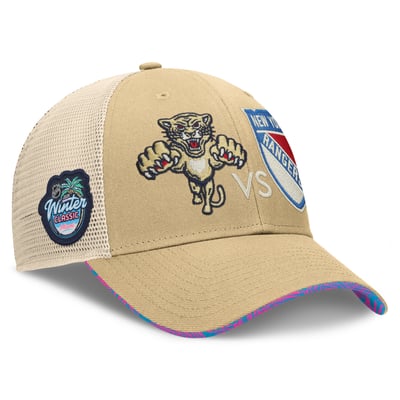 Florida Panthers vs. New York Rangers Fanatics 2026 NHL Winter Classic Matchup Foam Front A-Frame Adjustable Hat - Gold