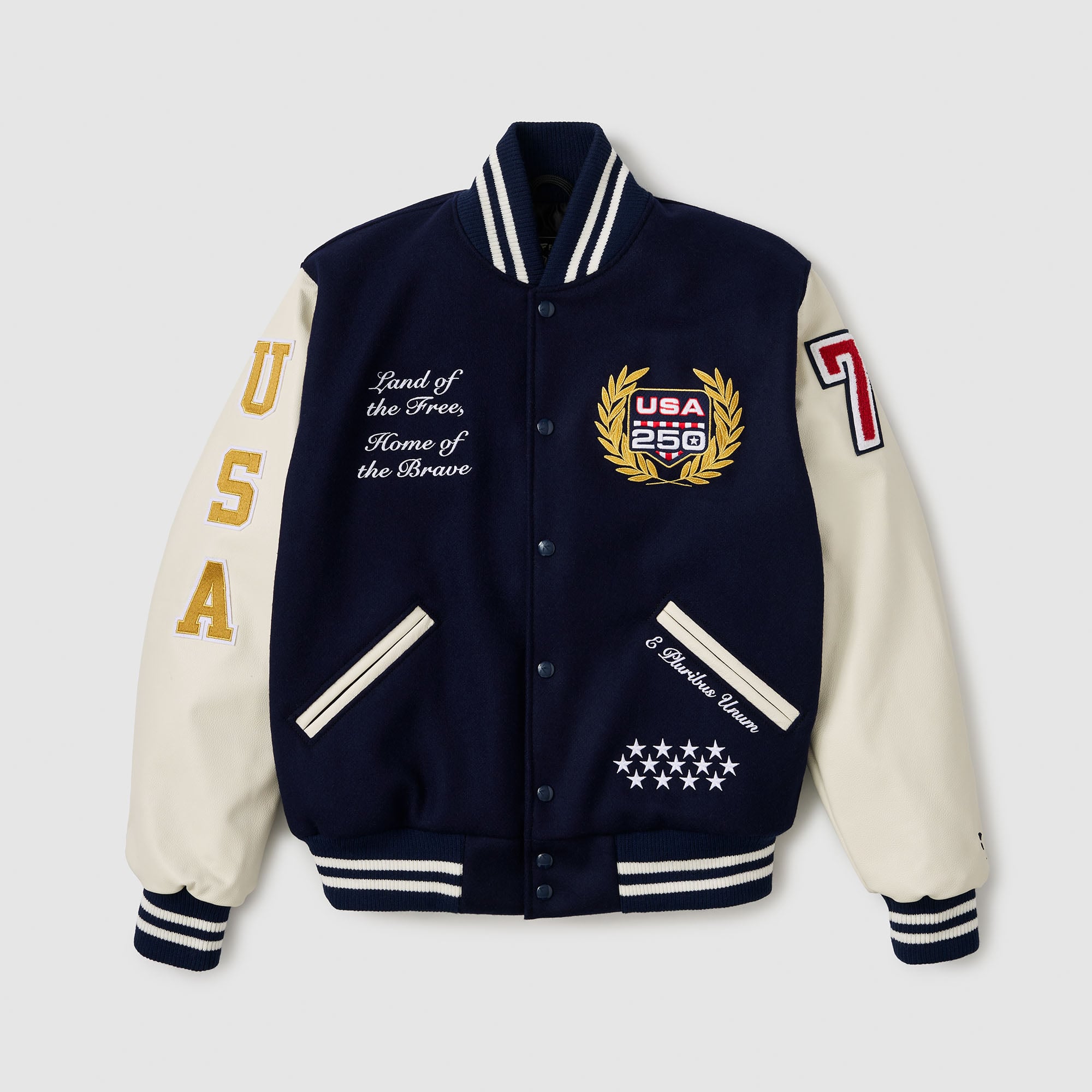 Fanatics USA 250 Limited Edition Iconic Full-Snap Jacket - Navy