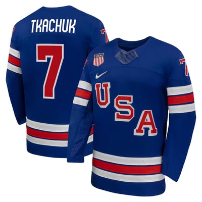 Brady Tkachuk USA Hockey Nike 2026 Home Replica Jersey - Royal