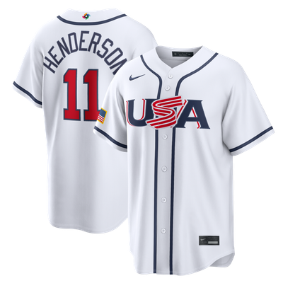 Gunnar Henderson USA Baseball Nike 2026 World Baseball Classic Home Stadium Jersey - White