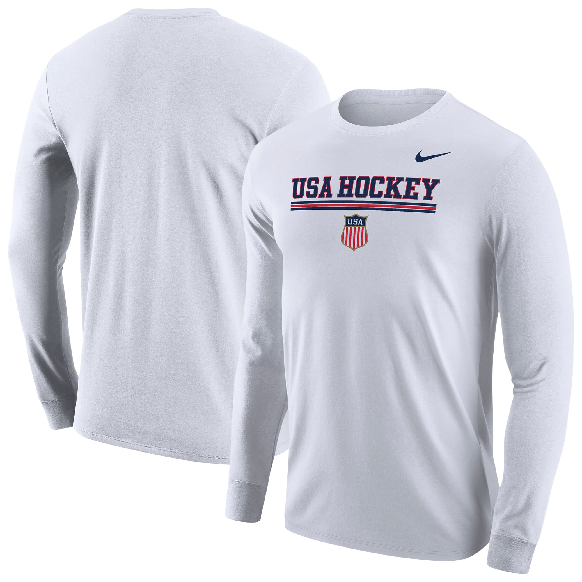 US Hockey Nike 2026 Core Long Sleeve T-Shirt - White