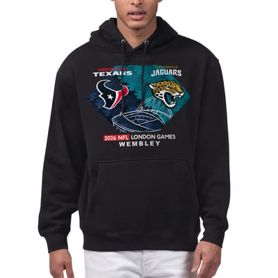 Houston Texans vs. Jacksonville Jaguars Starter 2026 NFL London Games Matchup Fleece Hoodie - Black