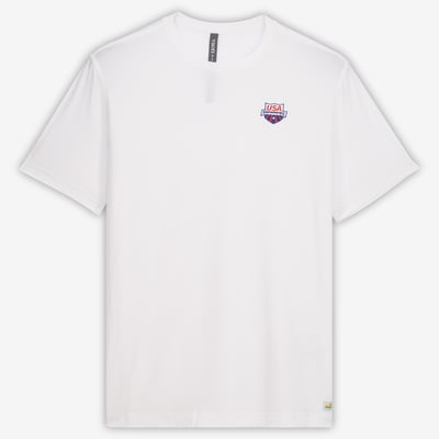 USA Swimming Vuori  Strato Tech T-Shirt - White