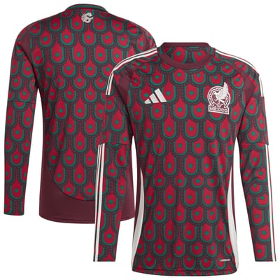 Mexico National Team adidas 2024 Long Sleeve Replica Jersey - Burgundy