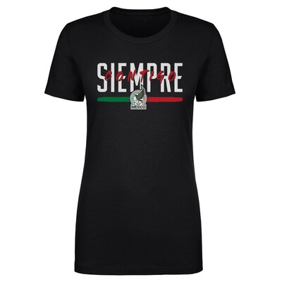  Mexico National Team 500 Level Women's Siempre Contigo T-Shirt - Black