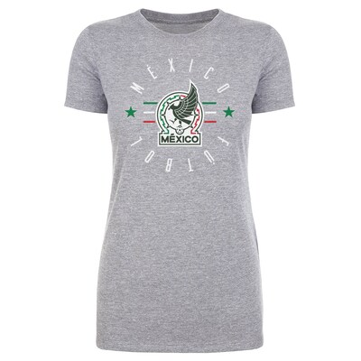  Mexico National Team 500 Level Women's  Futbol T-Shirt - Heather Gray