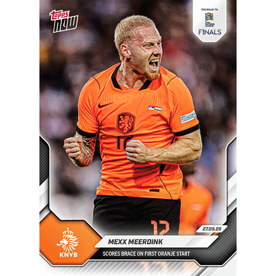 Mexx Meerdink - 2026-27 UEFA Nations League Topps NOW® - Card 4