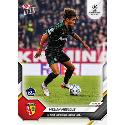 Mezian Soares Mesloub - 2026-27 UCL Topps NOW® - Card 15