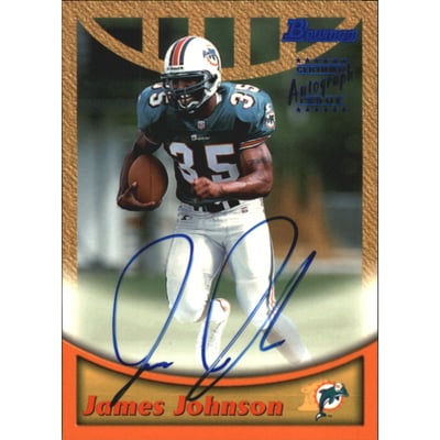 1999 Bowman Autographs #A27 James Johnson B