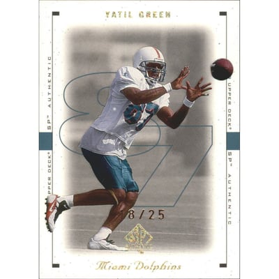 1999 SP Authentic Excitement Gold #45 Yatil Green