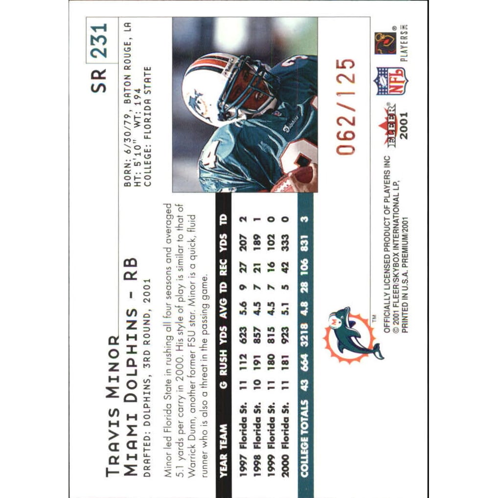 2001 Fleer Premium Star Ruby #231 Travis Minor