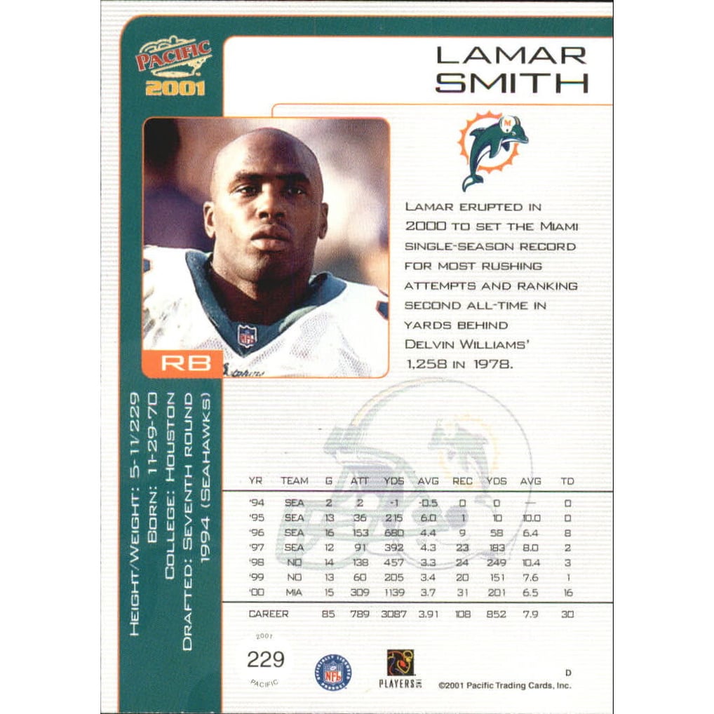 2001 Pacific Hobby LTD #229 Lamar Smith