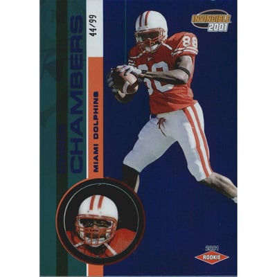 2001 Pacific Invincible Blue #270 Chris Chambers