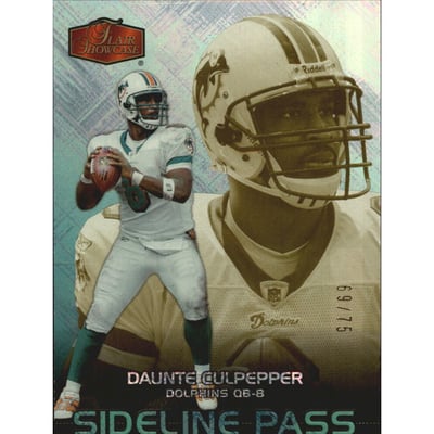 2006 Flair Showcase Gold #253 Daunte Culpepper