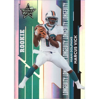 2006 Leaf Rookies and Stars Longevity Holofoil Parallel #186 Marcus Vick
