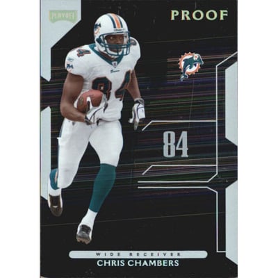 2006 Playoff NFL Playoffs Gold Proof #17 Chris Chambers
