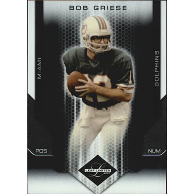 2007 Leaf Limited #106 Bob Griese