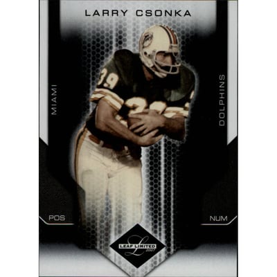 2007 Leaf Limited #159 Larry Csonka