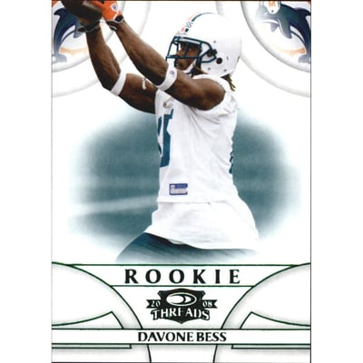 2008 Donruss Threads Retail Green #175 Davone Bess