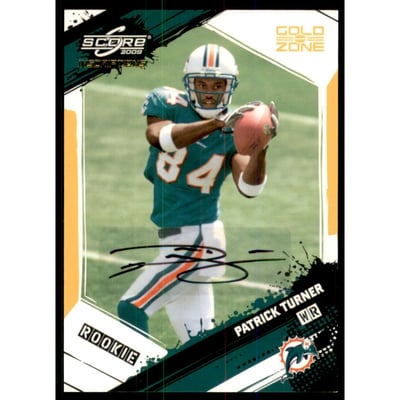2009 Score Inscriptions Autographs Gold Zone #382 Patrick Turner/50